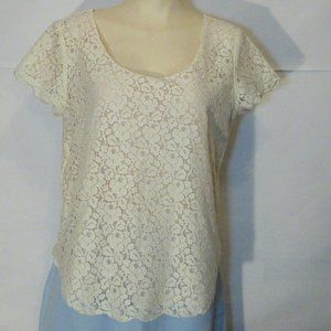 Talula  Aritzia Women Lined  Betsy Blouse White Large